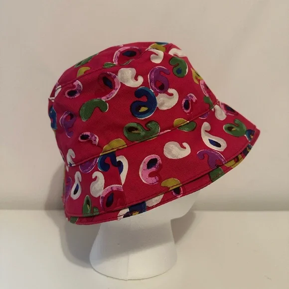 Etro Bucket Hat Cotton Paisley Kids Size Medium Colorful Made In Italy
